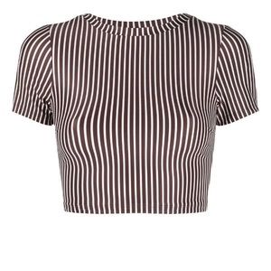 NWOT Peony Weekend Sun striped bikini top size XS Z272